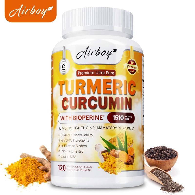 Kapsułki z kurkumą i kurkuminą – Turmeric Curcumin Capsule recenzja i cena