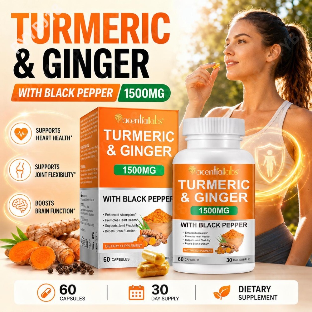 Kapsułki z kurkumą i imbirem,  – Turmeric Curcumin Capsule recenzja i cena